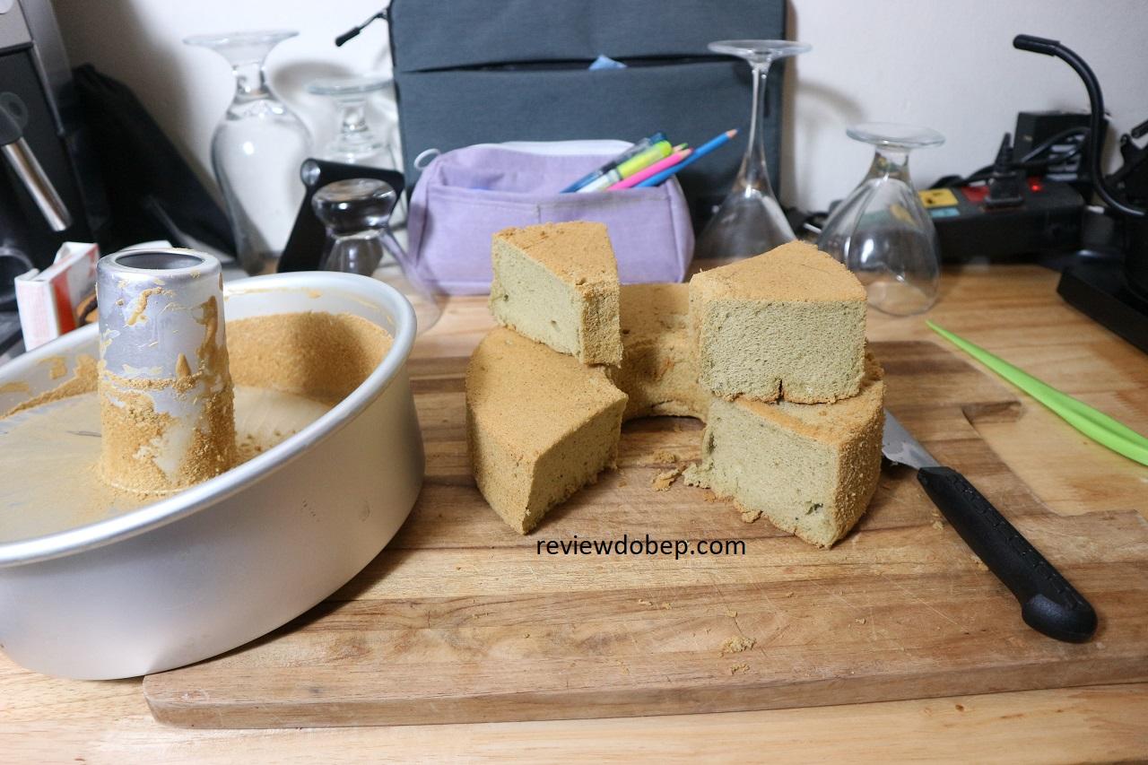 cách làm bánh chiffon trà xanh